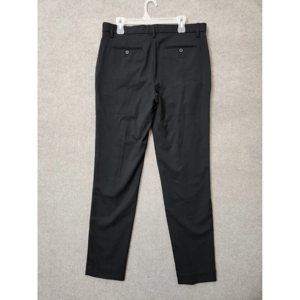 Banana Republic Yachter Suit Trouser Pants Mens 34x36(34) Black Tailored Fit NEW